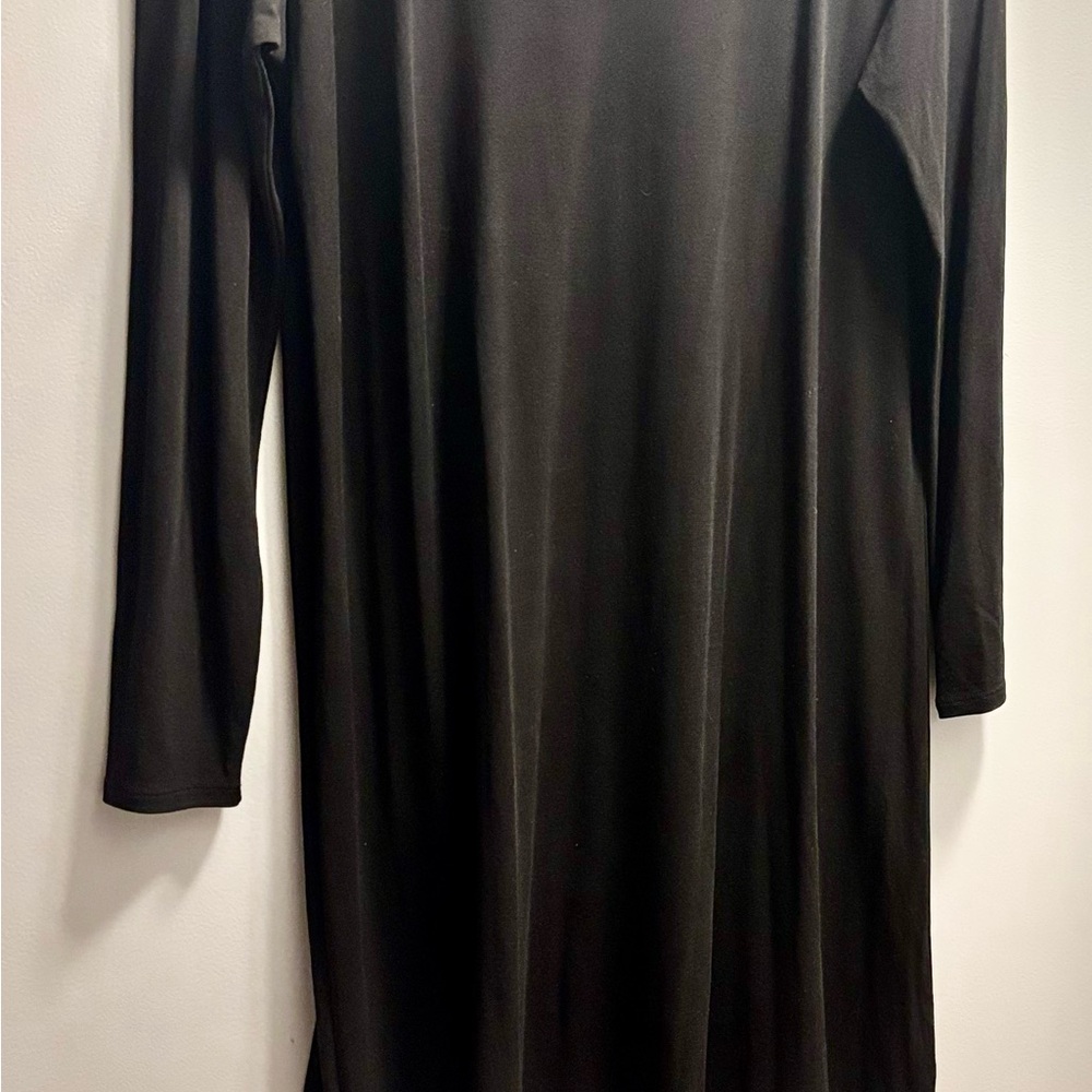 Eileen Fisher Classic Black Long Sleeve Dress